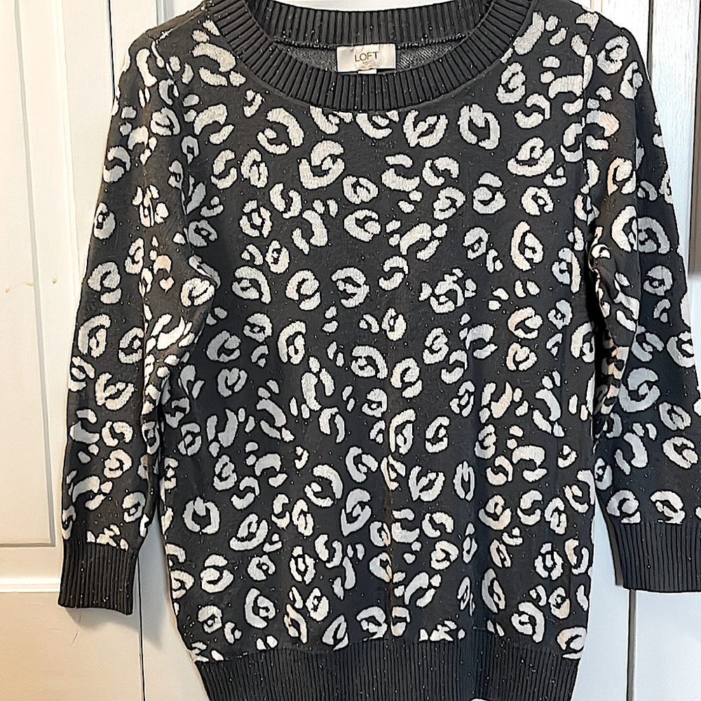 Loft leopard print sweater